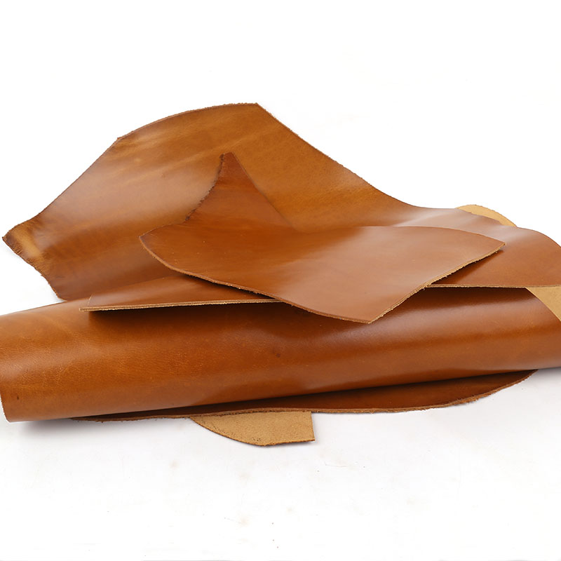 油蜡皮硬挺黄棕色2mmdiy头层手工