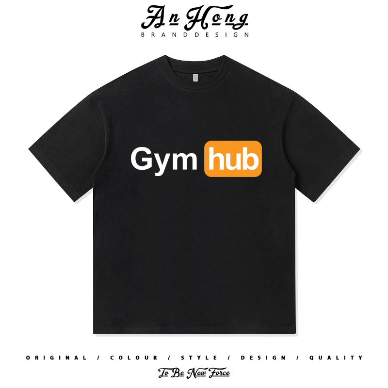 美式文字创意小众设计感夏季纯棉宽松短袖T恤衫男装潮牌休闲上衣