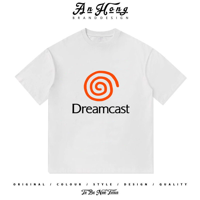 Dreamcast游戏机小众设计印花美式纯棉男装短袖T恤衫百搭休闲上衣