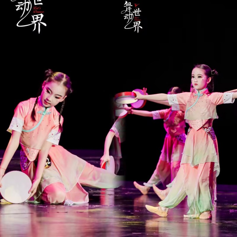 古典女款中国风采茶姑娘
