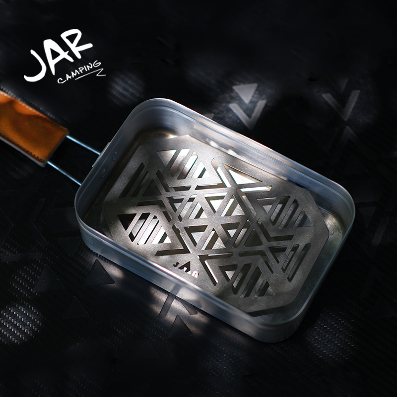 jar camping户外露营纯钛蒸架雪拉深碗蒸架老山雪拉杯雪峰钛碗
