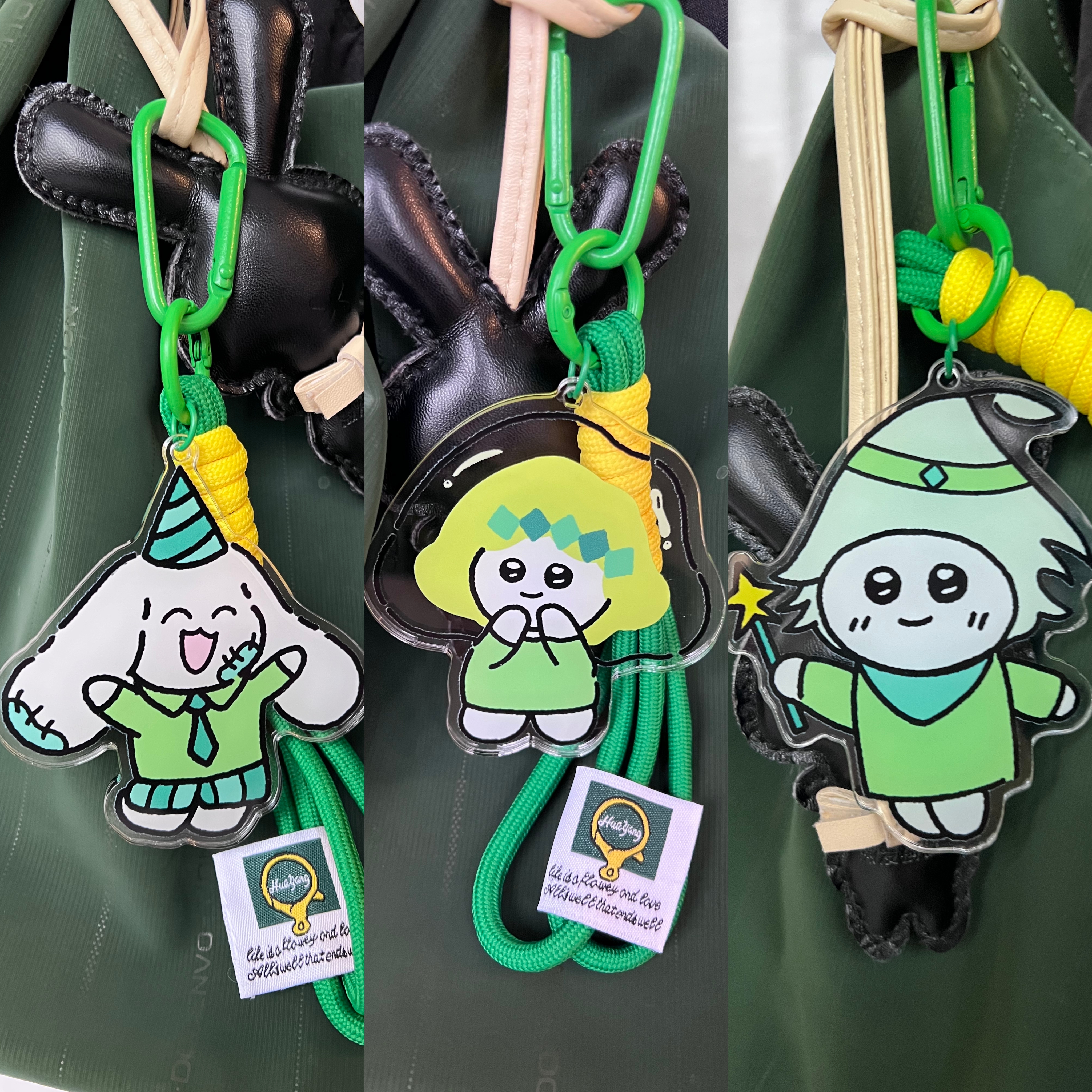 MBTI人格类型绿人组原创挂件亚克力包挂小众创意钥匙扣