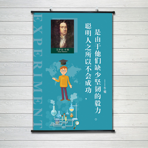 牛顿装饰挂式字画励志格言名人名言客厅书房家庭辅导班学校文化