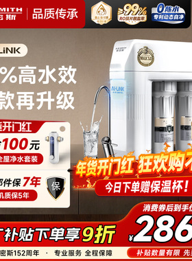 【钜惠补贴】AO史密斯家用净饮机净水器反渗透R1600HWI-E