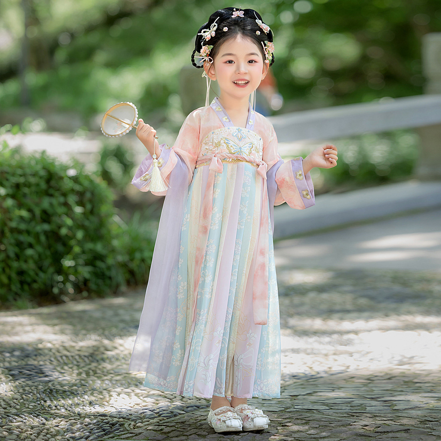 汉服女童2026新款夏季古风超仙公主裙中国风儿童古装古典舞演出服