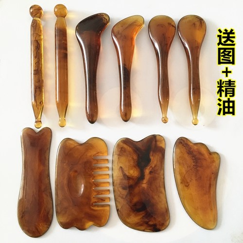 全身通用拔经棒头部刮痧按摩板