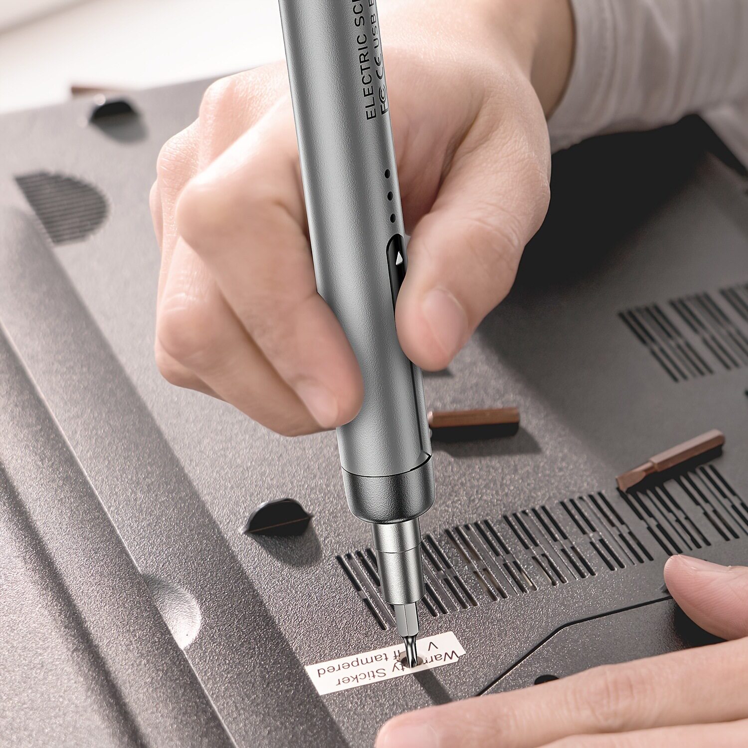 新品88件套精密迷你电动静音螺丝刀家用手机主板手表维修便携工具