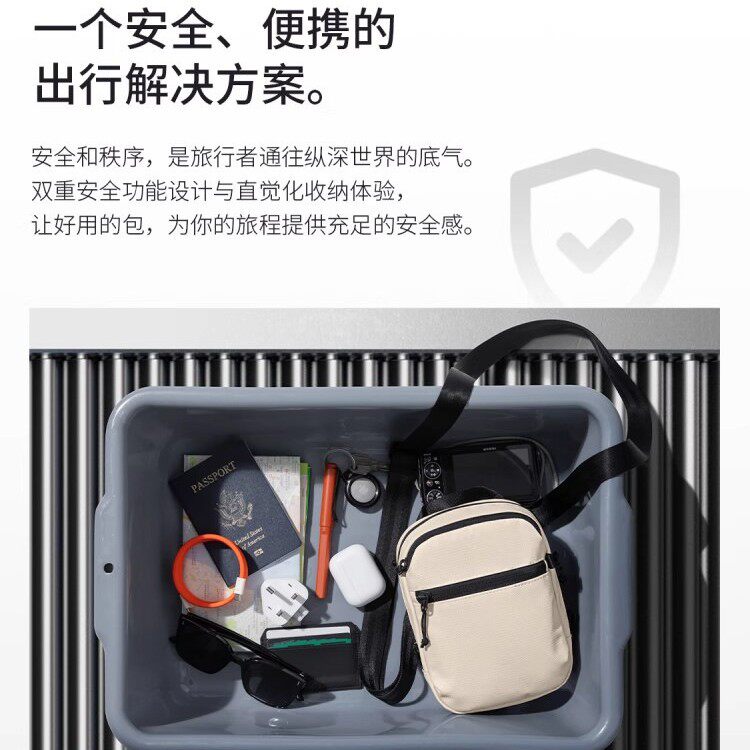新品亚马逊热卖旅行斜挎包护照包夹男士女小手机包挎包胸包防盗