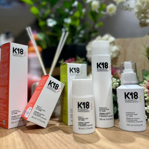 美国K18黑科技免洗护发发膜50ml修复干枯毛躁烫染结构还原剂