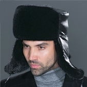 冬季 中老年人水貂帽子男士 护耳貂皮雷锋帽皮草帽保暖老头整貂帽子