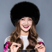 真皮帽子冬狐狸毛女帽蒙古公主帽皮草帽狐狸皮整皮帽子女水貂多色