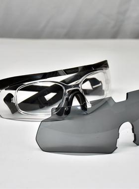 CASP战术CQB护目镜透明防弹变色眼镜3.2mmPC灰色射击训练执勤巡逻