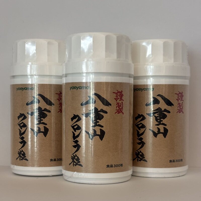 八重山殖产蛋白小球藻900粒3瓶绿