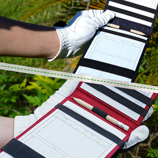 HOW TRUE新款高尔夫计本卡纸皮革记分卡golf下场用品散装10张装