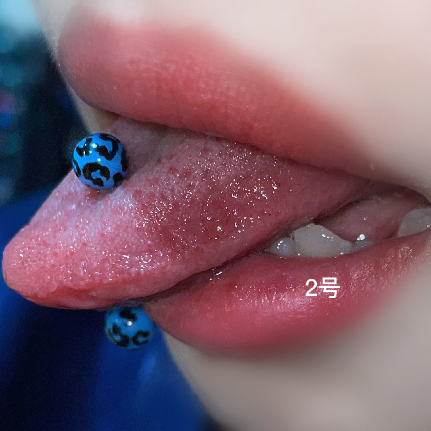 SATANS CHILD OBSESSED MILK LEOPARD TONGUE STUD HOTTIE NICHE INSTAGRAM TONGUE NAIL TONGUE RING PIERCING JEWELRY PIERCING