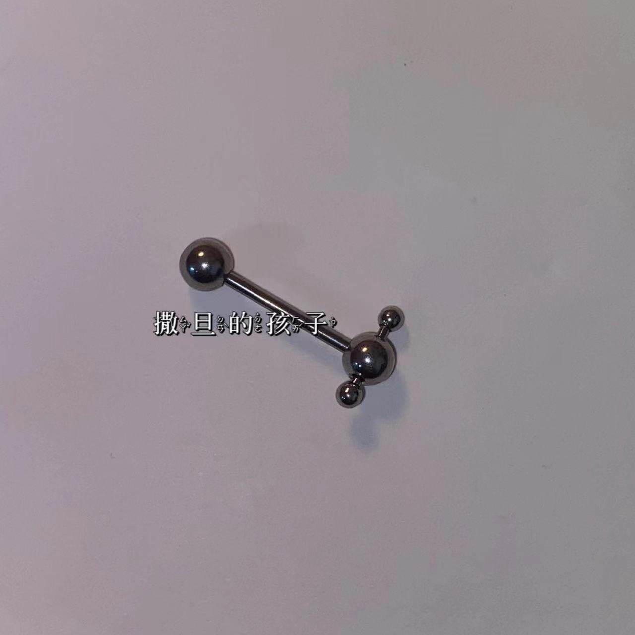 SATANS CHILD SUPER DIMENSION TONGUE NAIL DESIGN SENSE EUROPEAN AND AMERICAN TONGUE RING TONGUE NAIL TITANIUM STEEL HOTTIE PIERCING JEWELRY