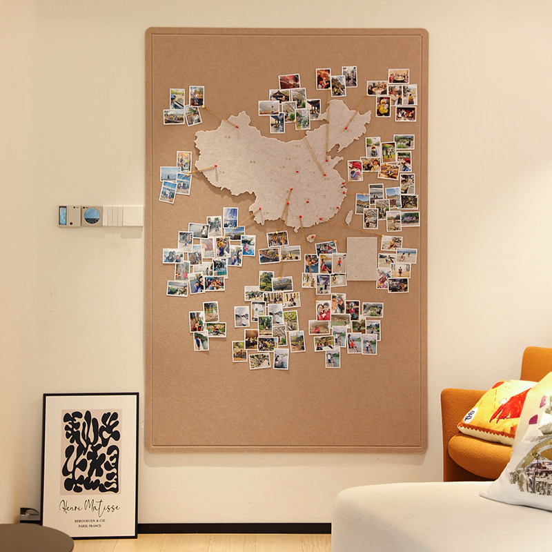 旅行照片墙毛毡地图足迹打卡软木旅行地图标记墙版吸毛毡板墙贴主,文具电教/文化用品/商务用品,软木板/照片板/毛毡板,淘宝优惠券,粉丝福利购,淘宝优惠卷