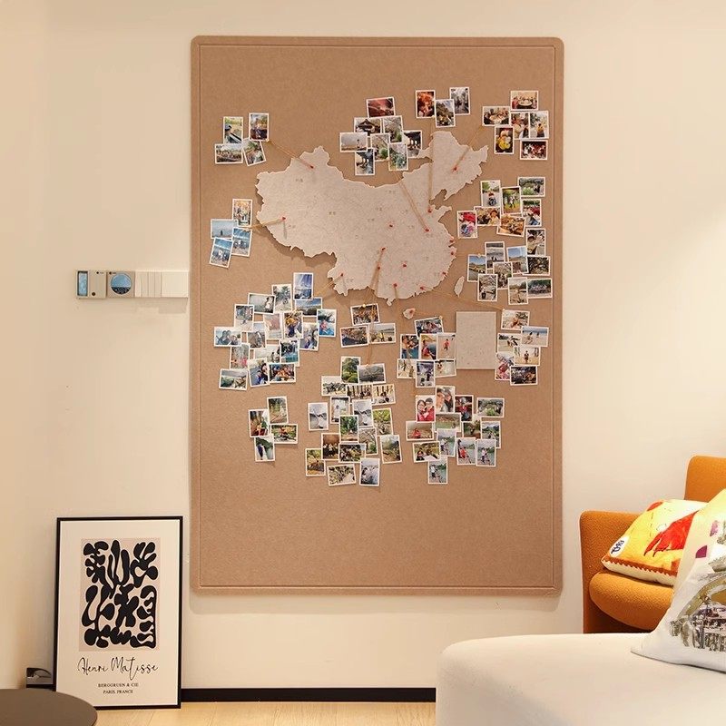 毛毡中国地图旅行照片墙足迹打卡软木旅行地图标记墙版吸毛毡板墙,文具电教/文化用品/商务用品,记事板/留言板,淘宝优惠券,粉丝福利购,淘宝优惠卷