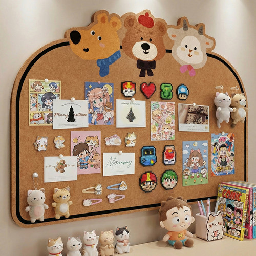 毛毡板照片墙拼豆免打孔展示板