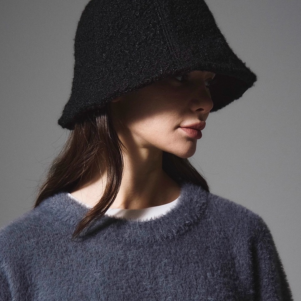 代购韩国BEENTRILL渔夫帽水桶帽秋冬保暖女帽bucket hat