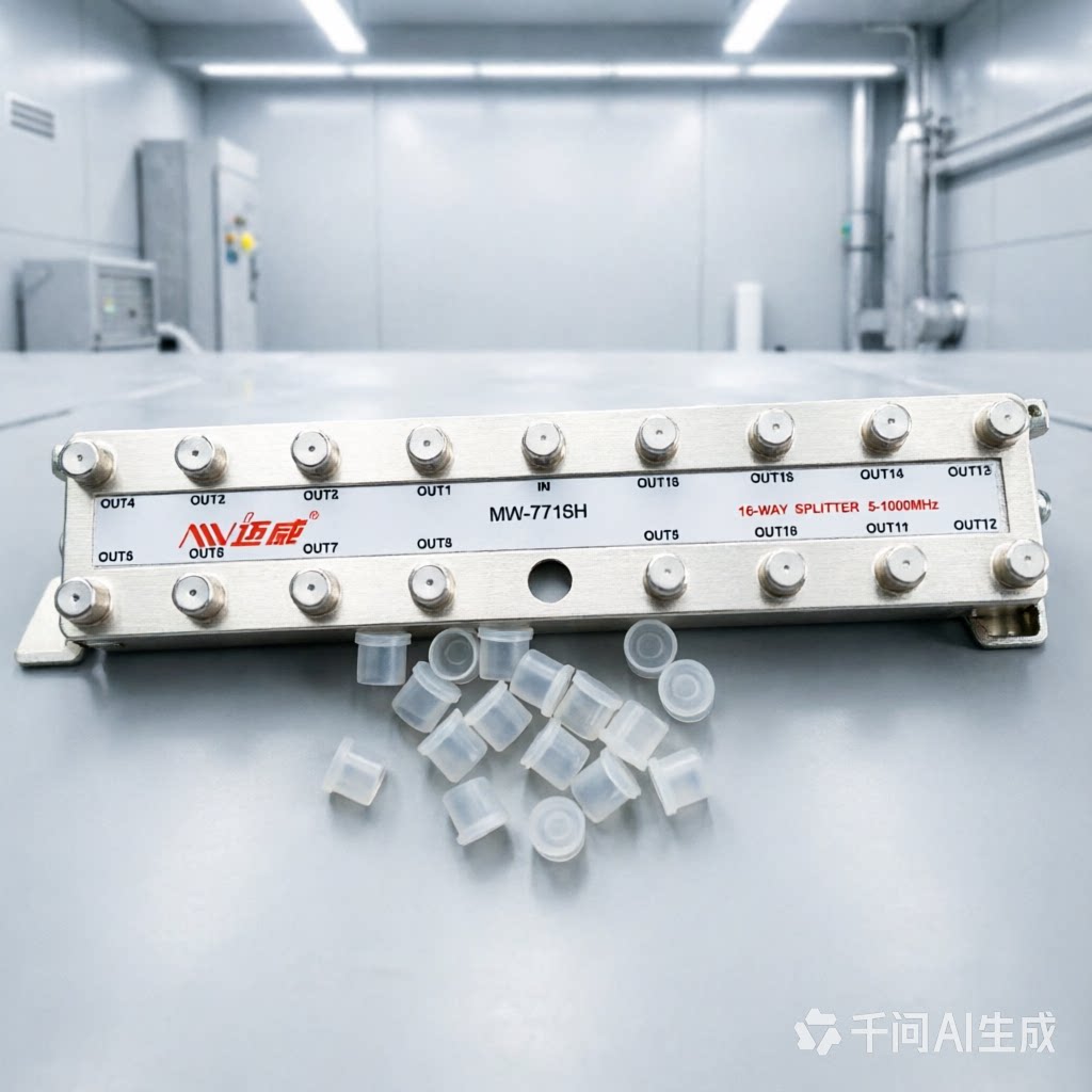 迈威MW-7716H有线电视16分配器一分十闭路信号分支器1分16分频器