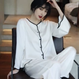 Осенняя шелковая пижама, сексуальный летний тонкий комплект, коллекция 2023, популярно в интернете, изысканный стиль