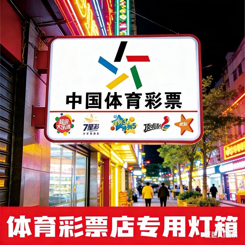 中国体育彩票灯箱led广告牌侧招