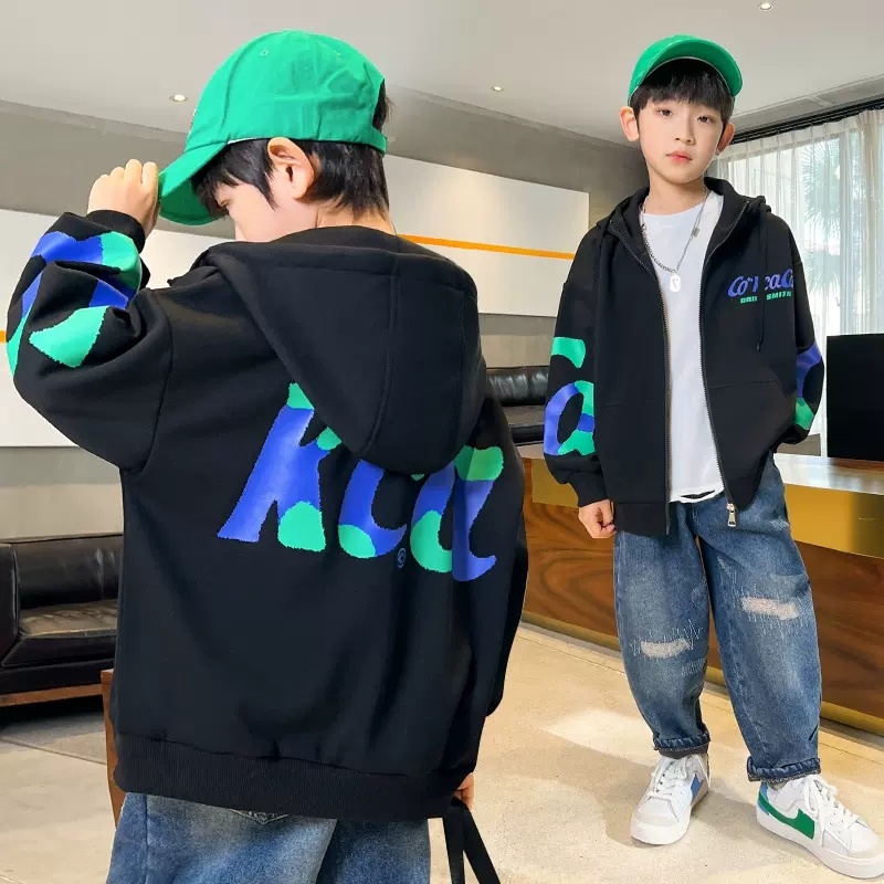 男童棒球服外套春秋款中大童上衣