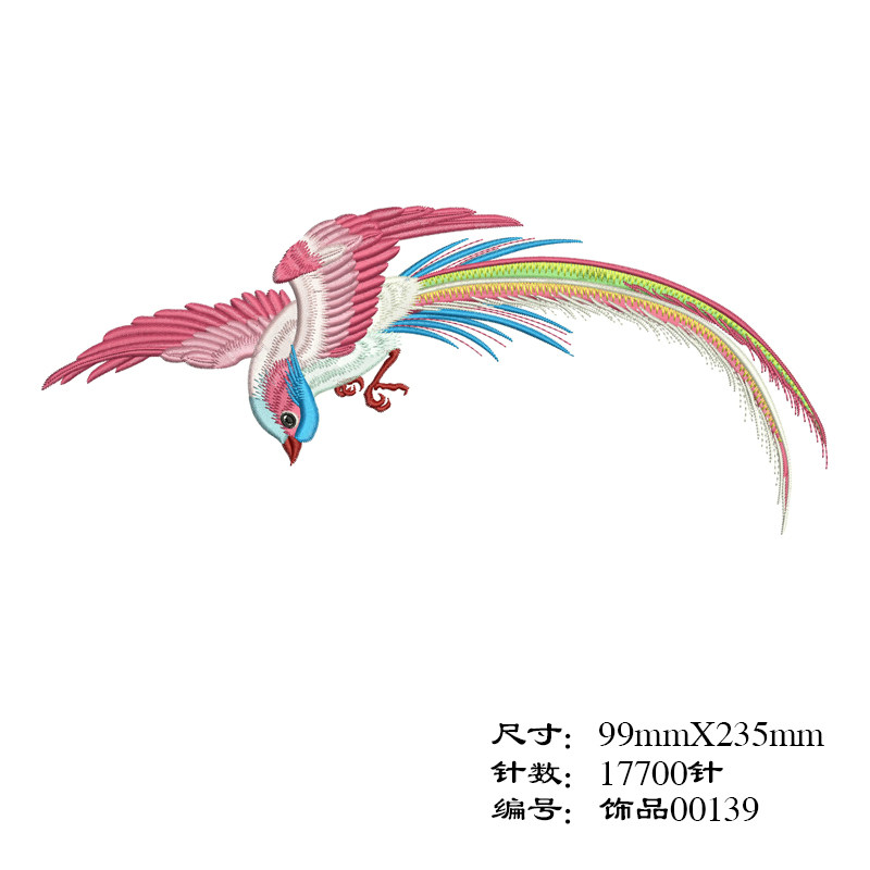 复古汉服旗袍制版竹子绣花版元素