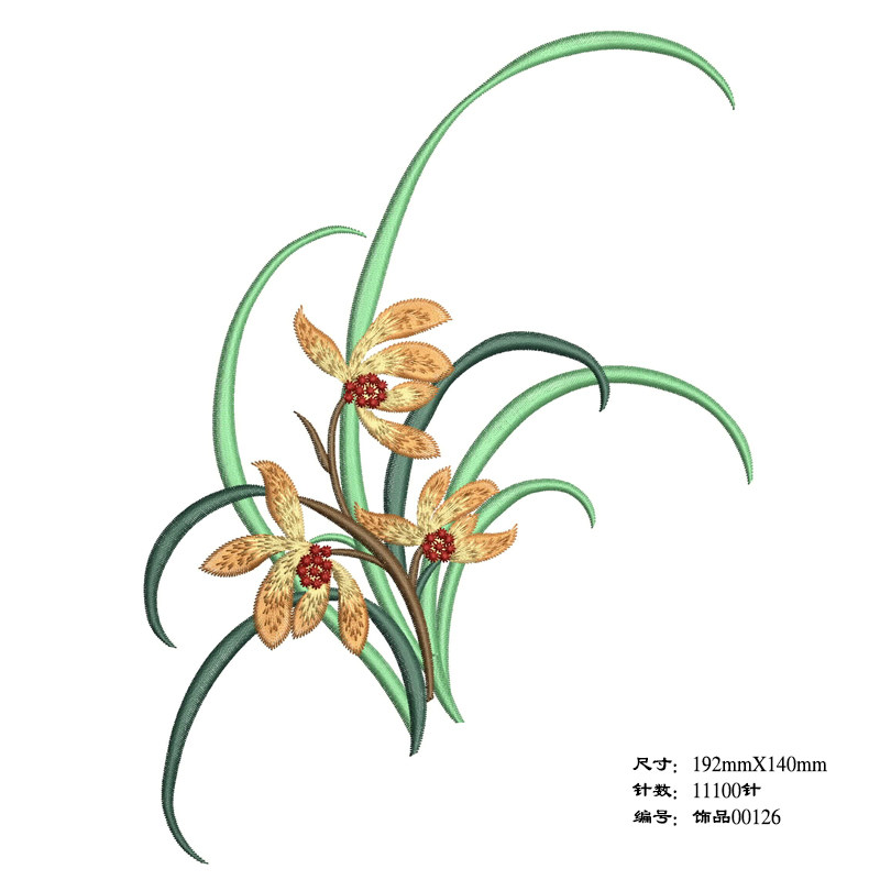 云南刺绣服饰设计元素 电脑绣花制版打版打带制卡 emb电子现成版