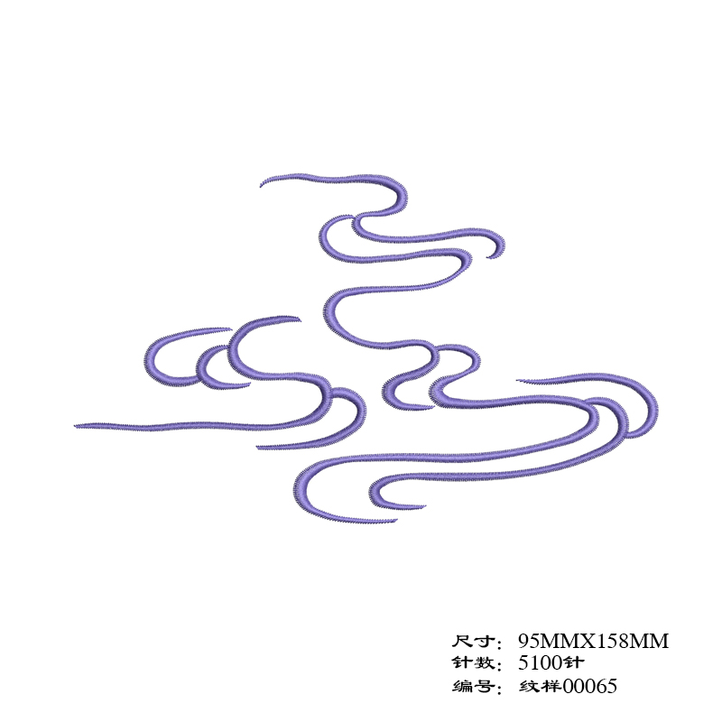 汉服祥云设计素材大全电脑刺绣花制版打版家用绣花机现成版带文件