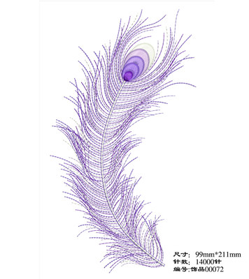 凤尾打版pes格式现成设计素材
