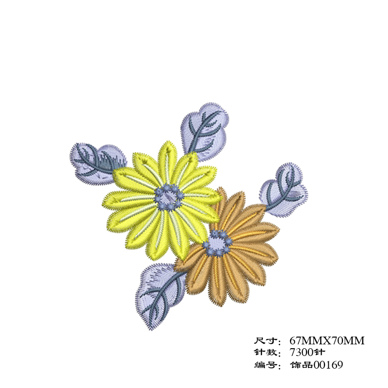 缄言设计中国风荷花电脑刺绣制版家用绣花机版pes设计版图稿出图