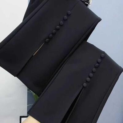 欧货百搭微喇裤九分微喇裤