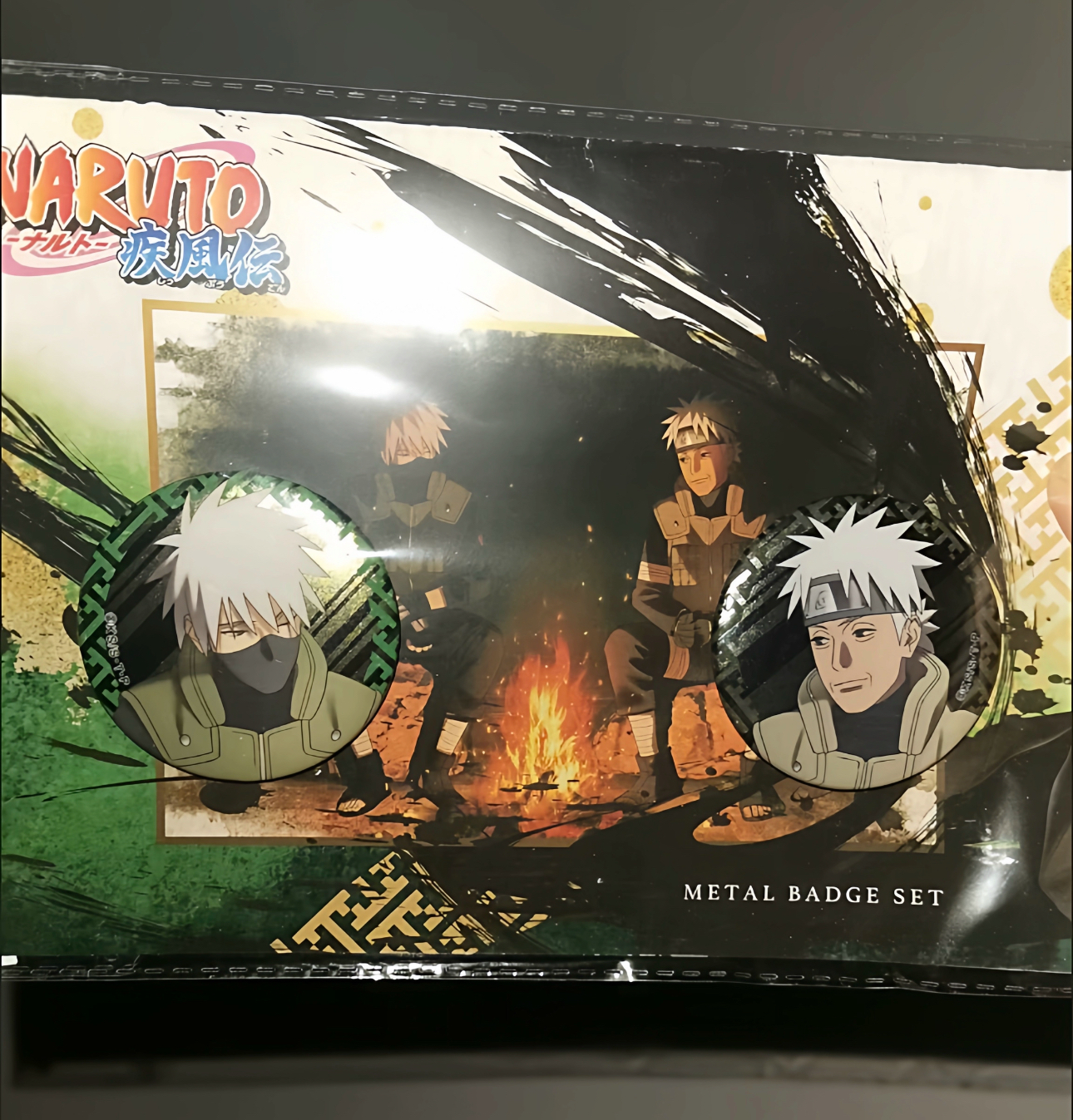 日谷散货 火影忍者 小丑社 卡卡西生日缘吧唧一对 原袋未拆 现货