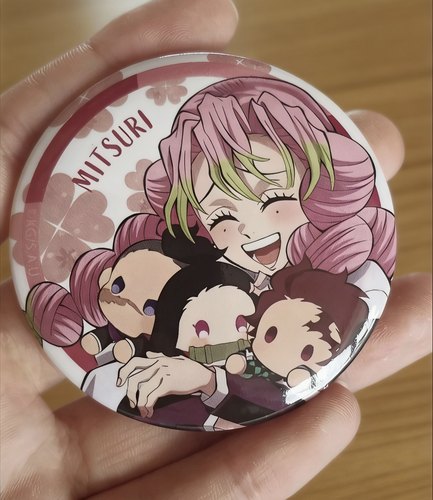 【日散现货】鬼灭之刃 甘露寺蜜璃抱娃普吧唧徽章 日谷包邮