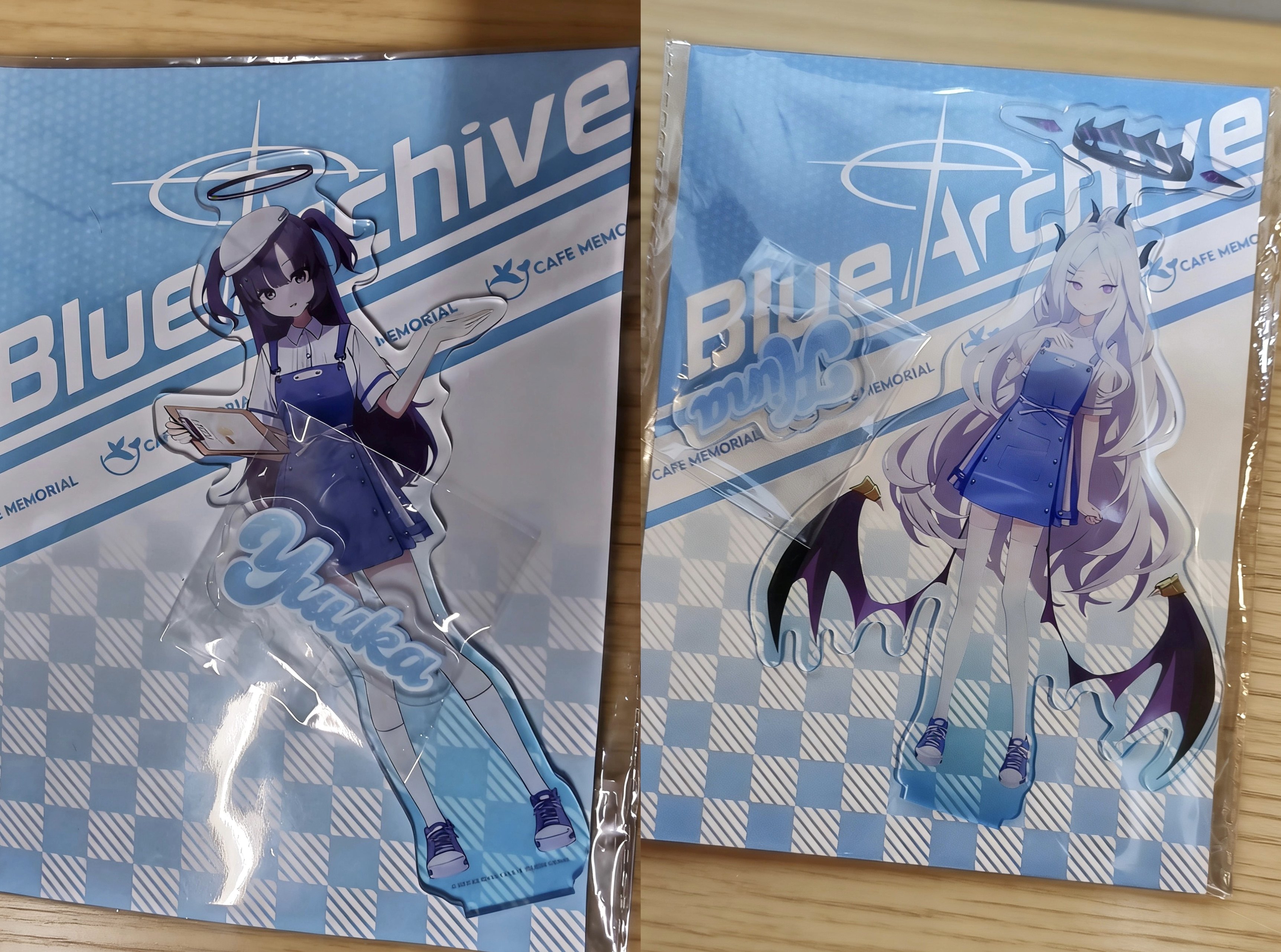 日谷 蔚蓝档案memorial cafe线下联动立牌日奈优香立牌 原袋未拆