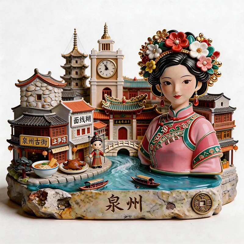 金属浮雕冰箱贴景区文旅纪念好物