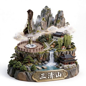 【三清山】金属浮雕地标景区文创合金磁吸装饰旅游纪念冰箱贴