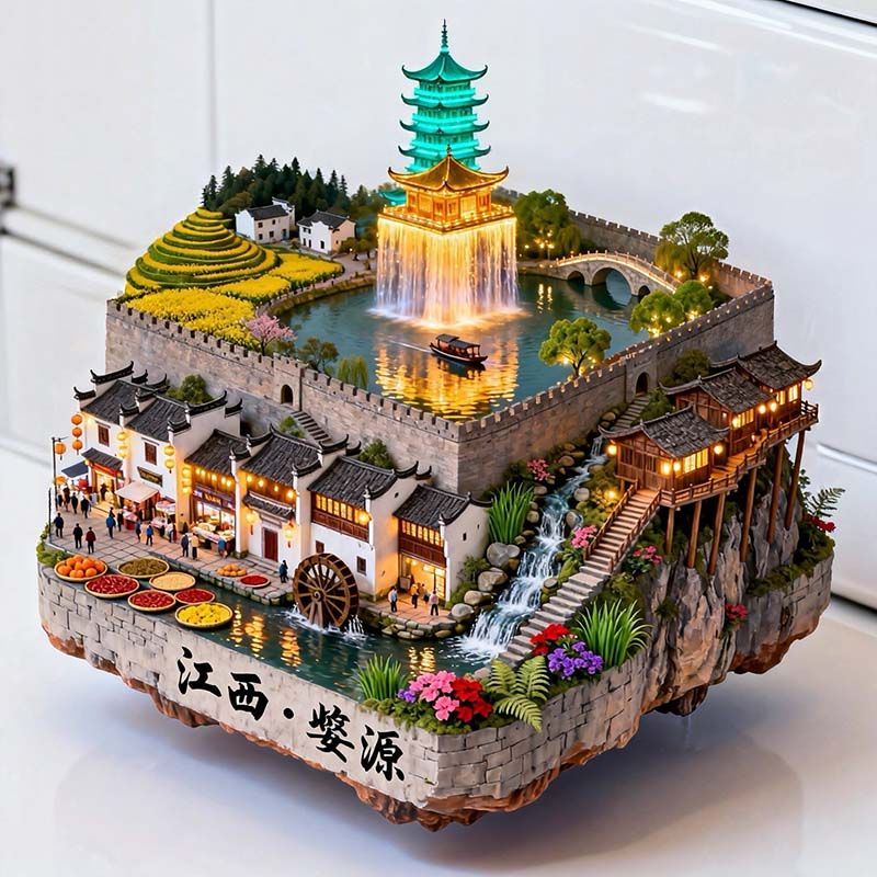 金属浮雕冰箱贴景区文旅纪念好物