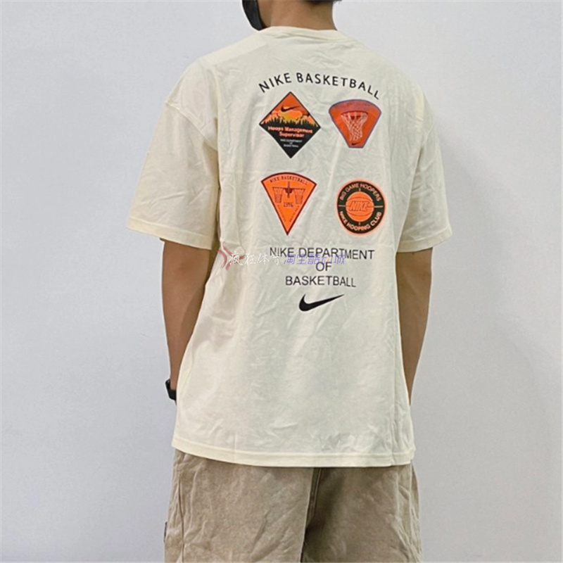 耐克短袖男子涂鸦LOGO运动T恤