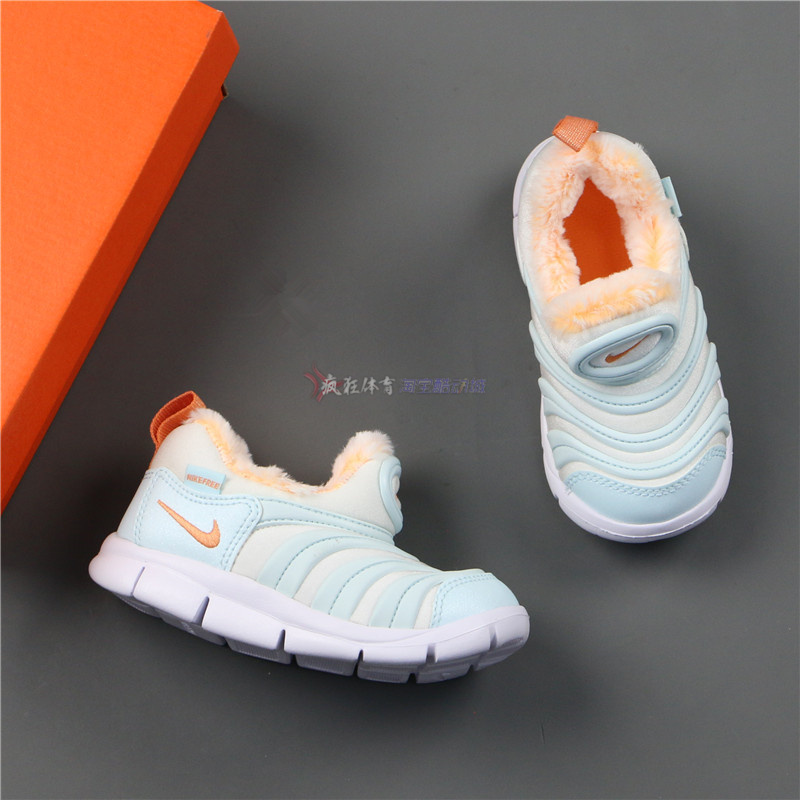 耐克冬季防滑舒适毛毛虫休闲鞋