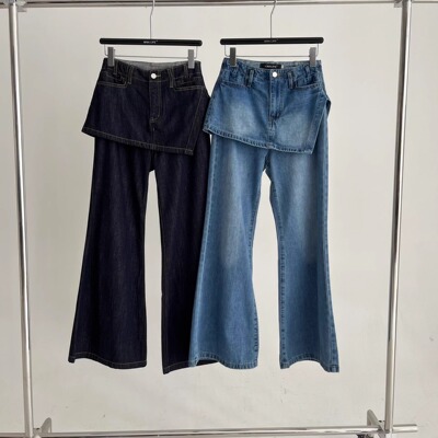 遮臀显瘦百搭休闲牛仔裤