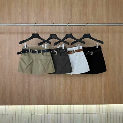 高腰显瘦百搭工装半身裙