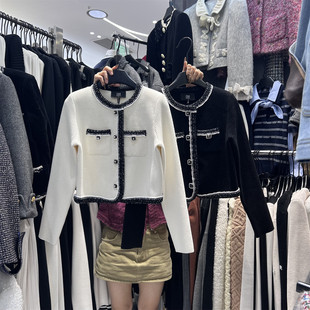 2026早春新款韩版小众气质圆领单排扣轻奢名媛百搭小香风短外套