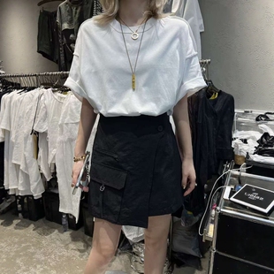 LIAN里安2025夏季新款韩版设计感腰封拼接修身显瘦假两件连衣裙