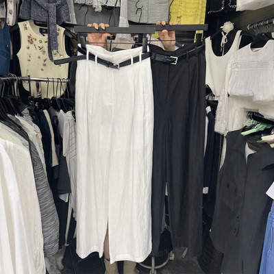 高腰显瘦百搭阔腿休闲裤女夏