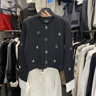 修身显瘦小香风百搭针织短外套