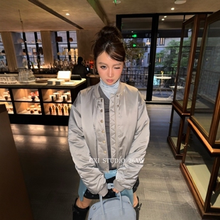 棒球服飞行夹克女2026冬季新款韩版时尚加厚保暖百搭棉服短外套