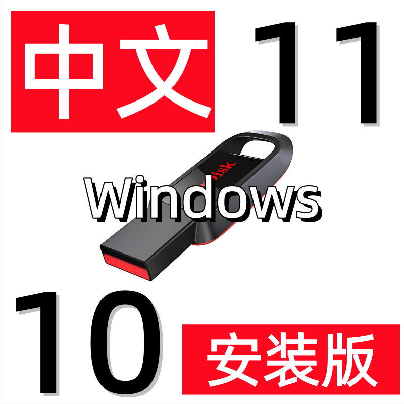 中文电脑重装系统Win11 Win10纯净升级iso镜像映像安装版u盘优盘